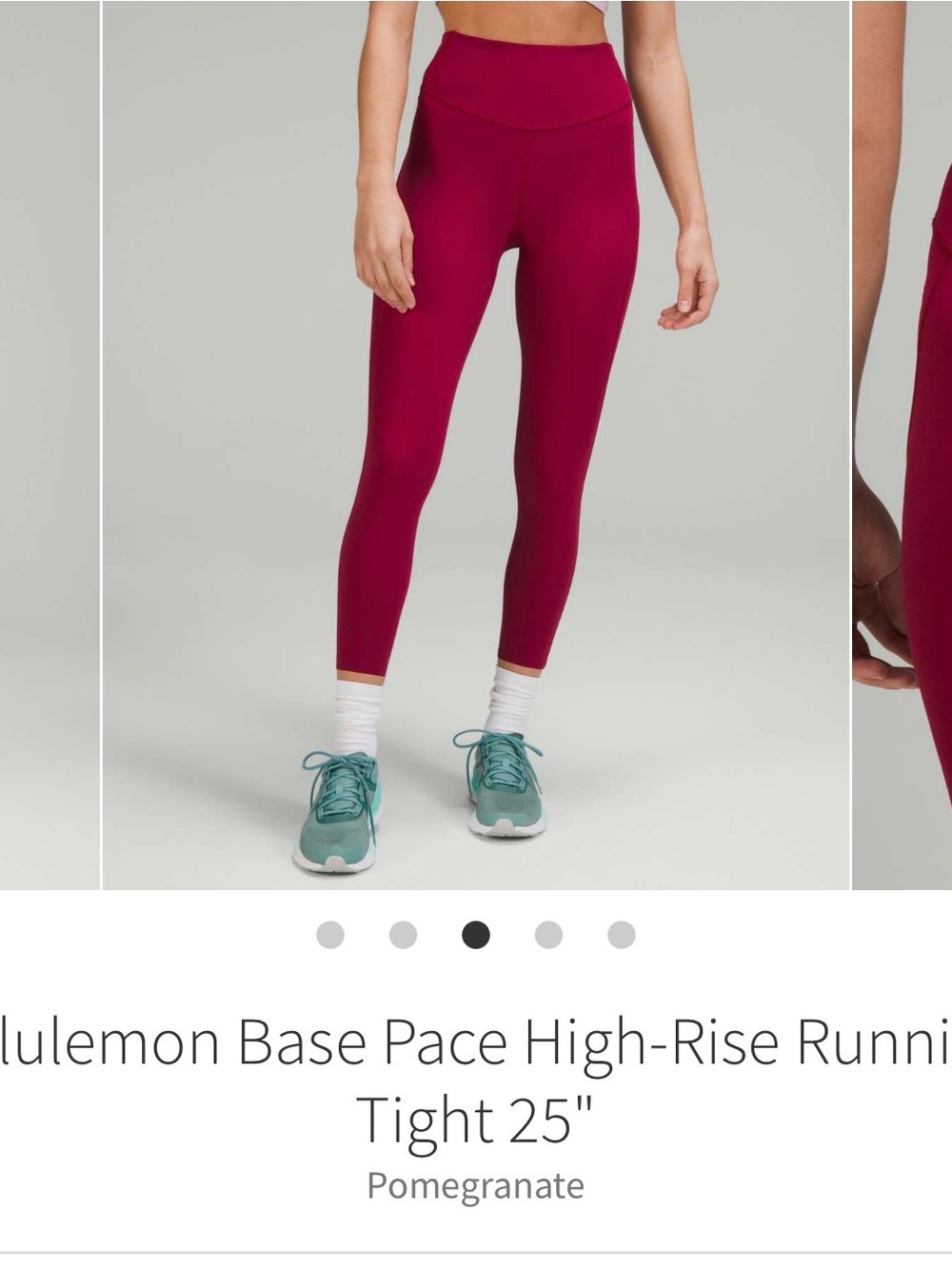 lululemon athletica High-Rise base pace Leggings in Pomegranate 9/10 like new